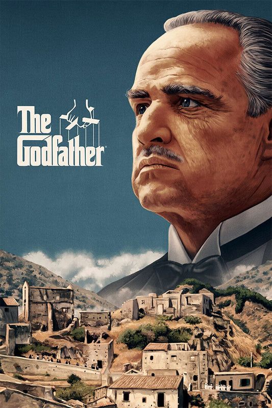 The Godfather Al Pacino Marlon Brando Classic Movie Poster Wall Art Print Home Wall Decor - xonomax