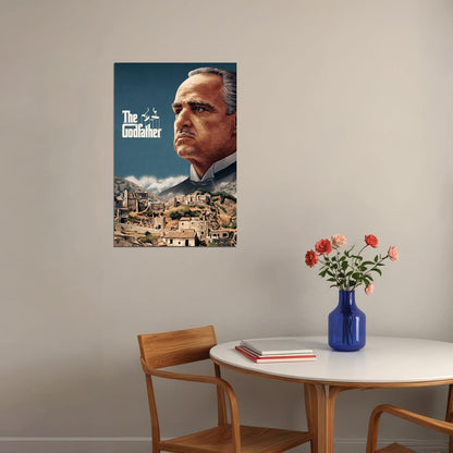 The Godfather Al Pacino Marlon Brando Classic Movie Poster Wall Art Print Home Wall Decor - xonomax