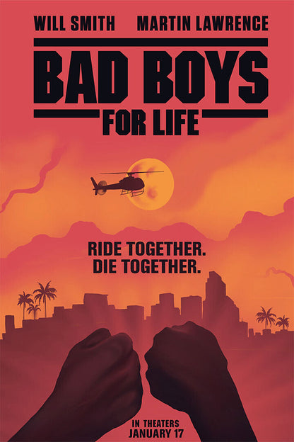 Bad Boys For Life 2020 Movie Comedy Action Crime Poster Wall Art Print Home Wall Decor - xonomax