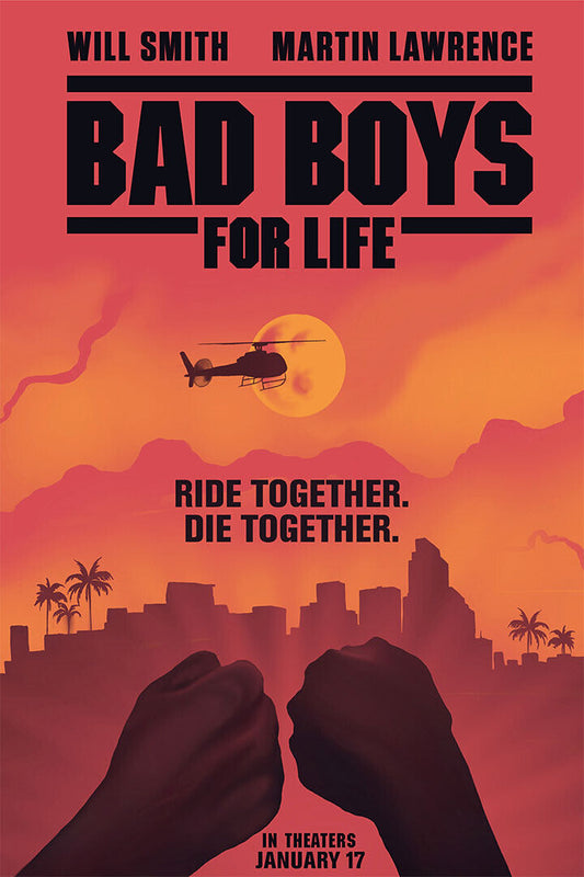 Bad Boys For Life 2020 Movie Comedy Action Crime Poster Wall Art Print Home Wall Decor - xonomax
