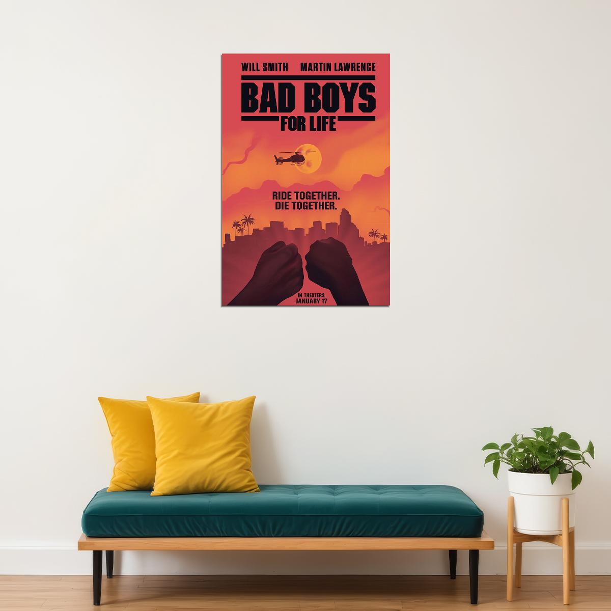 Bad Boys For Life 2020 Movie Comedy Action Crime Poster Wall Art Print Home Wall Decor - xonomax
