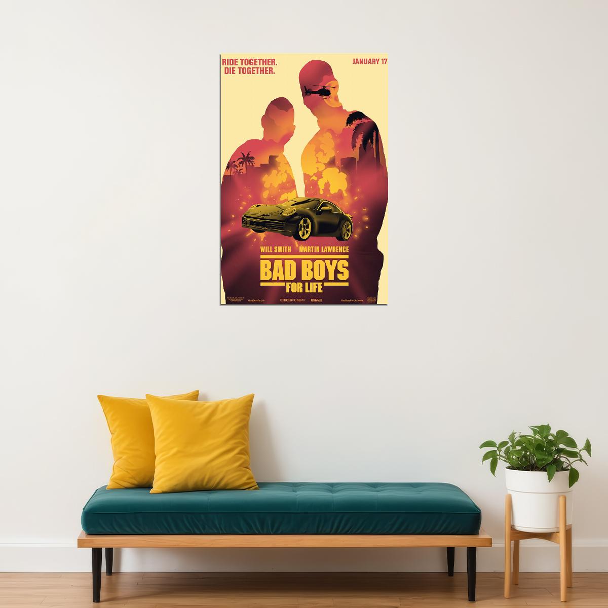 Bad Boys For Life 2020 Movie Comedy Crime Action Poster Wall Art Print Home Wall Decor - xonomax