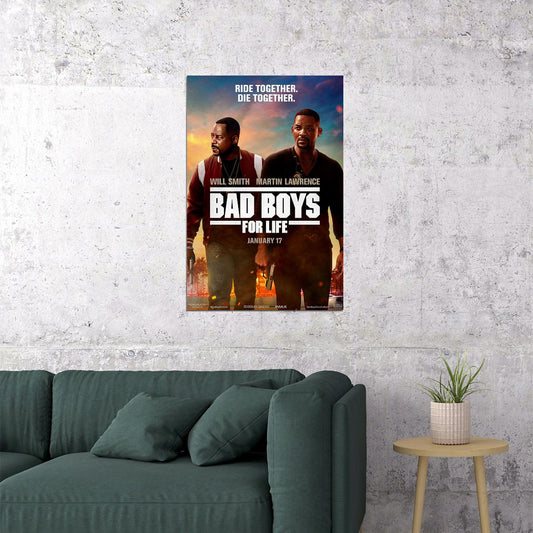 Bad Boys For Life 2020 Movie Crime Comedy Action Poster Wall Art Print Home Wall Decor - xonomax