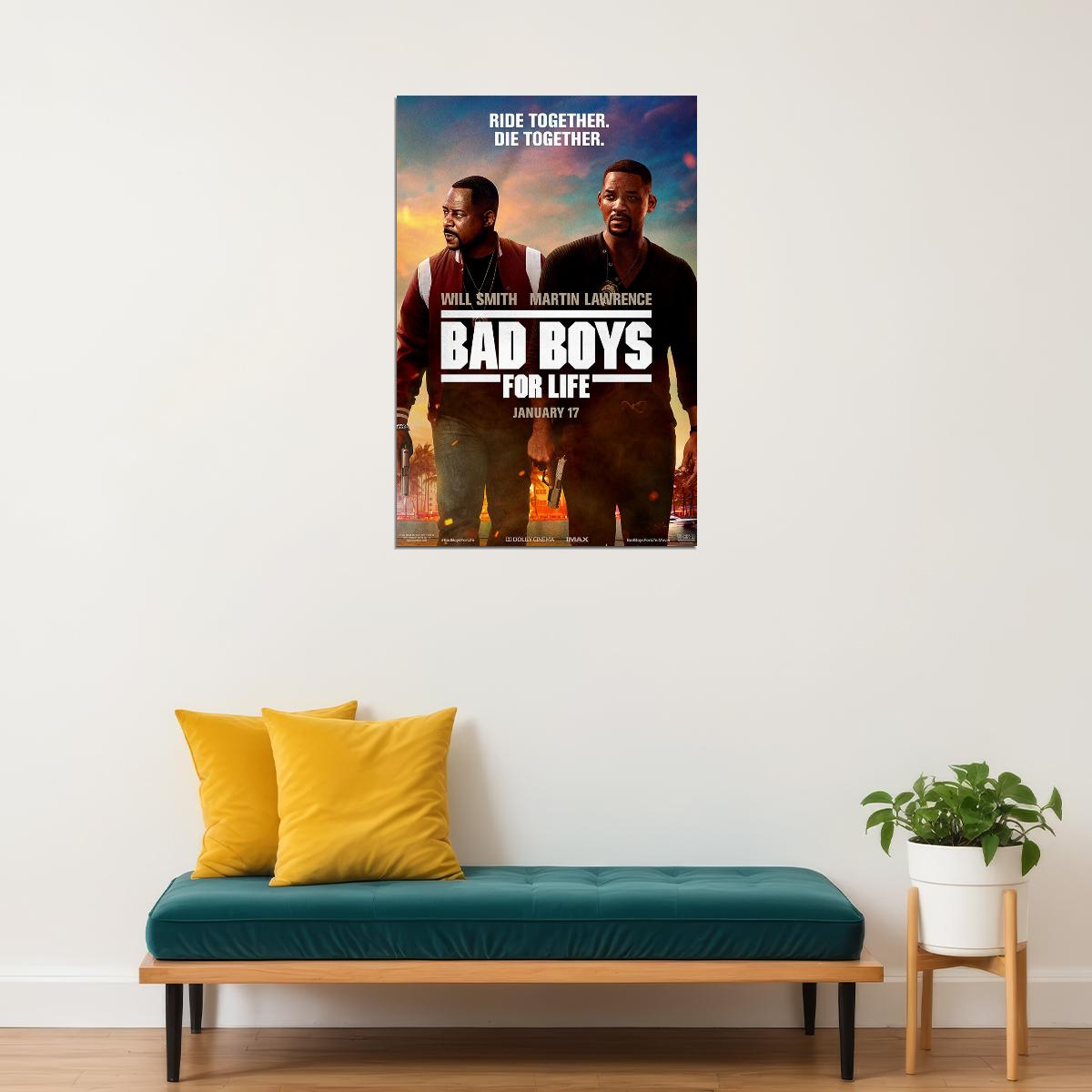 Bad Boys For Life 2020 Movie Crime Comedy Action Poster Wall Art Print Home Wall Decor - xonomax