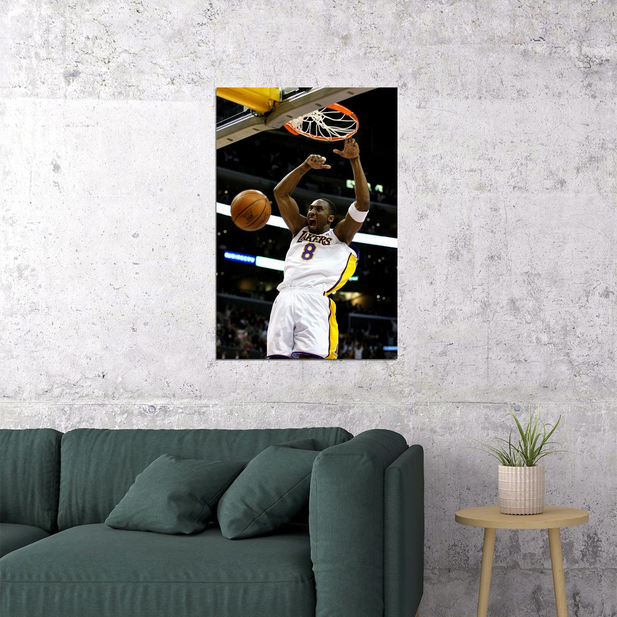 Kobe Bryant Great Star Basketball Legend Atlethe Poster Wall Art Print Home Wall Decor - xonomax