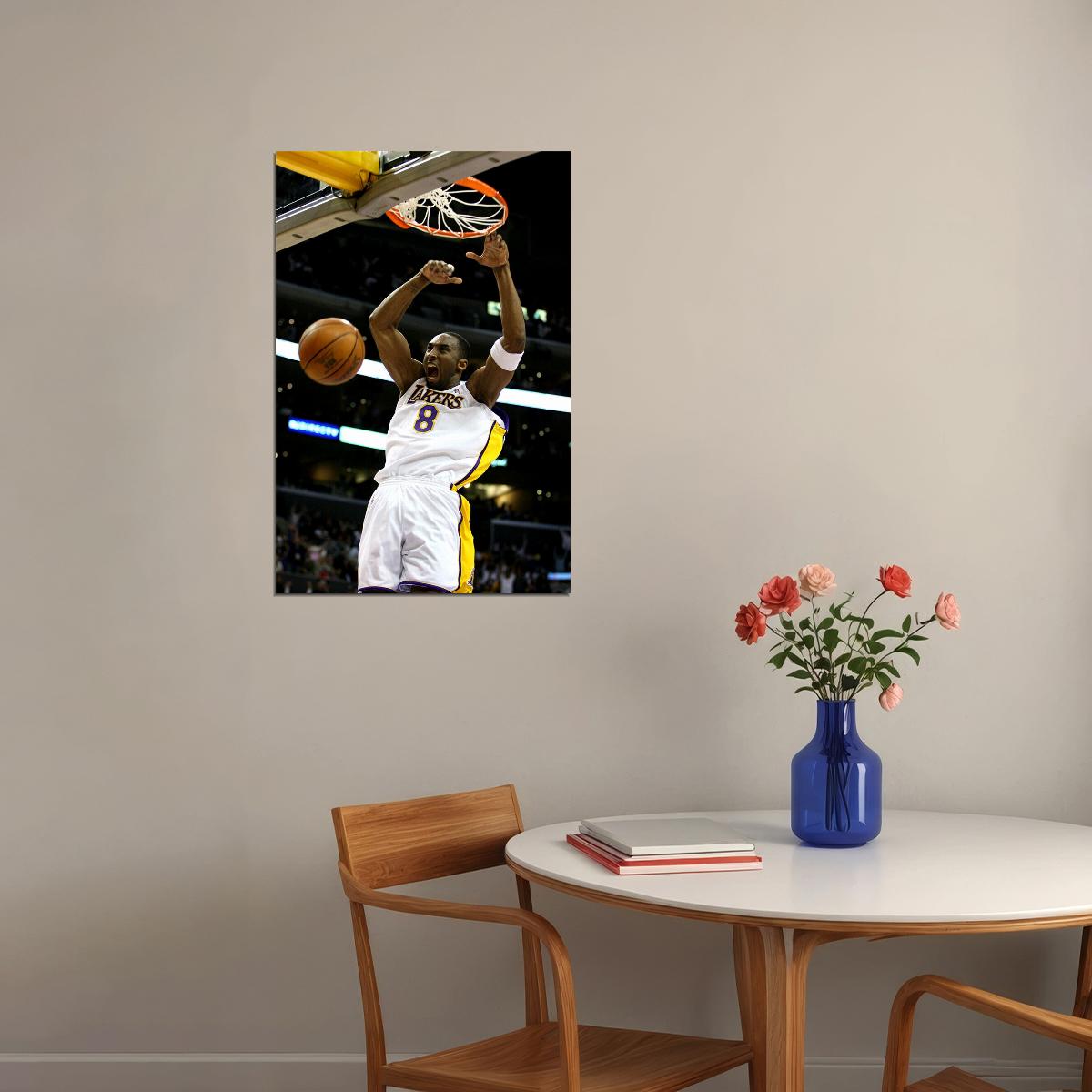 Kobe Bryant Great Star Basketball Legend Atlethe Poster Wall Art Print Home Wall Decor - xonomax