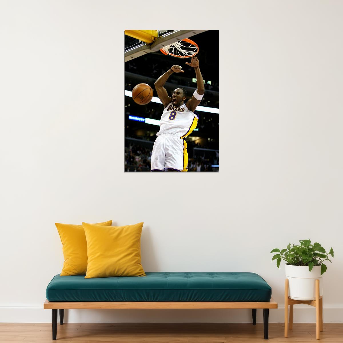 Kobe Bryant Great Star Basketball Legend Atlethe Poster Wall Art Print Home Wall Decor - xonomax