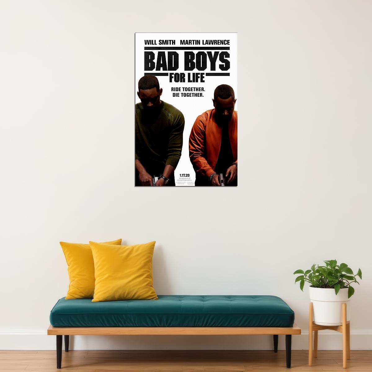 Bad Boys For Life 2020 Movie Action Comedy Crime Poster Wall Art Print Home Wall Decor - xonomax