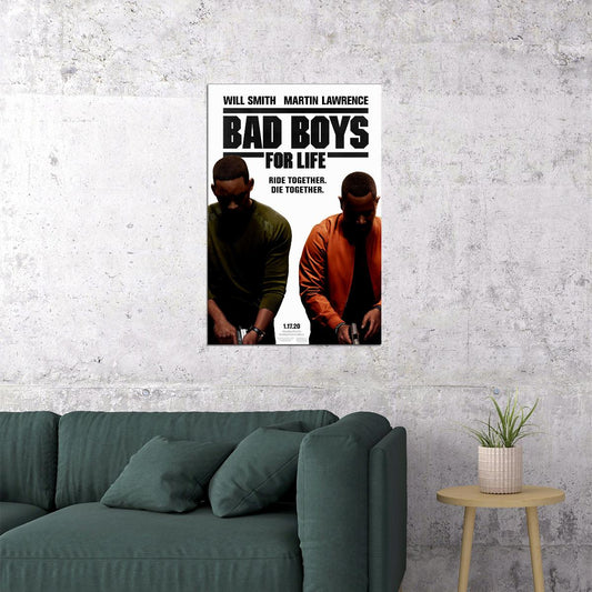 Bad Boys For Life 2020 Movie Action Comedy Crime Poster Wall Art Print Home Wall Decor - xonomax