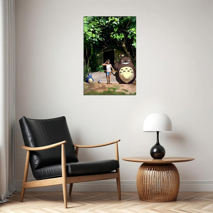 Anime Cat Series Comic Studio Ghibli My Neighbour Poster Wall Art Print Home Wall Decor