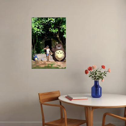 Anime Cat Series Comic Studio Ghibli My Neighbour Poster Wall Art Print Home Wall Decor