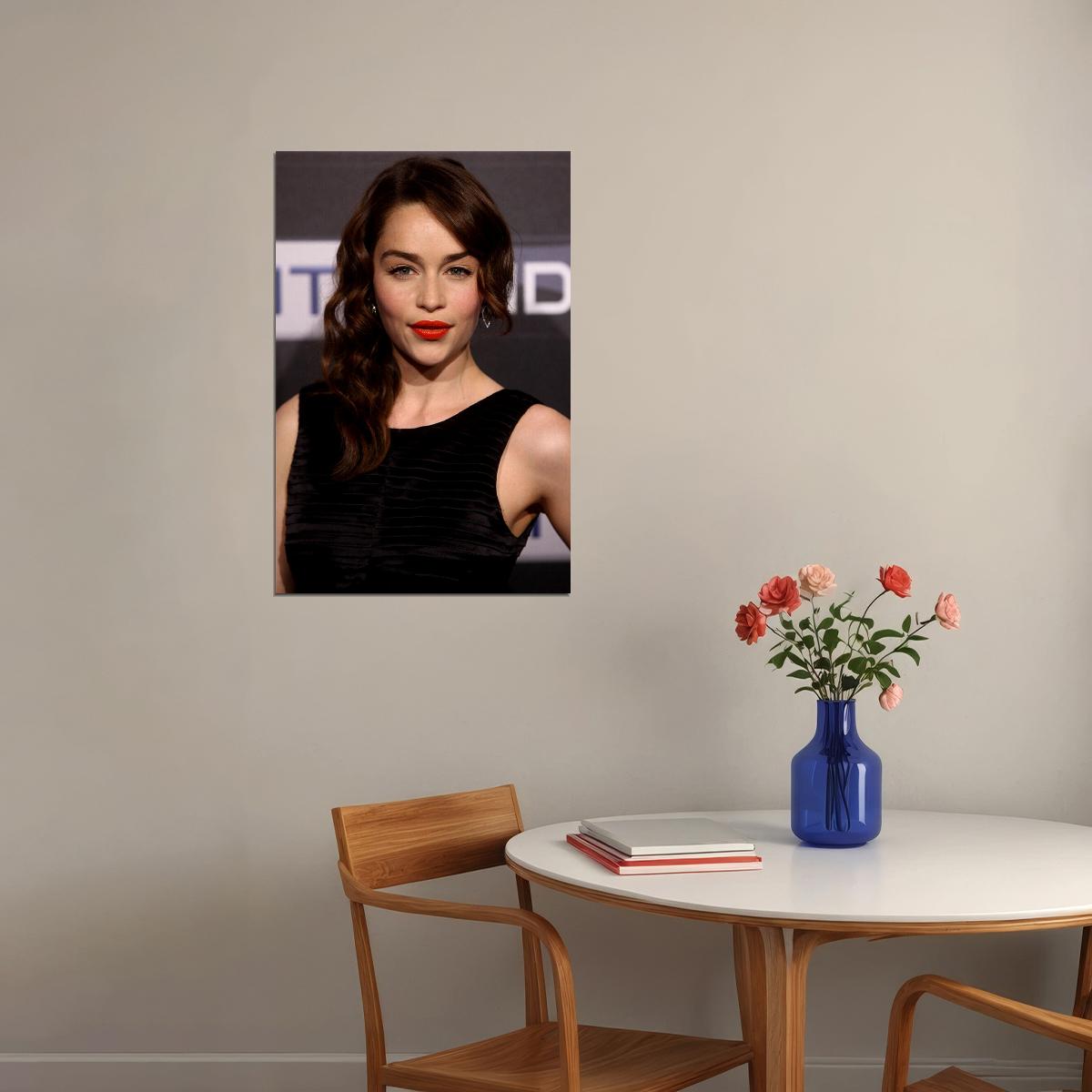 Emilia Clarke Actress Model Star Beauty Poster Wall Art Print Home Wall Decor - xonomax
