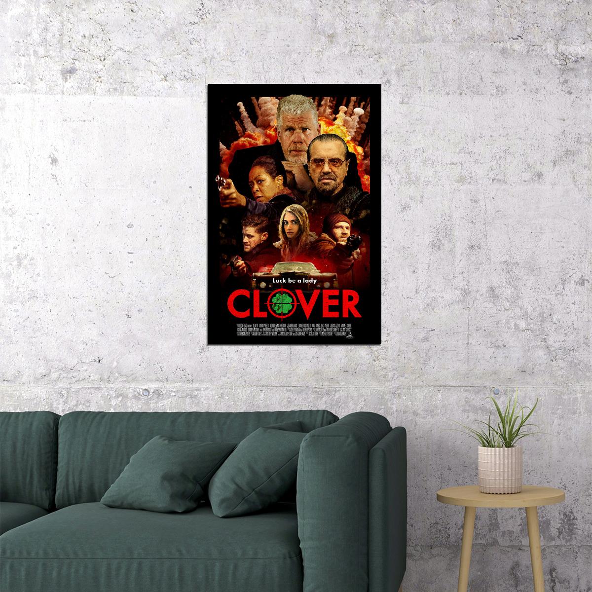 Clover Movie 2020 Comedy Crime Thriller Poster Wall Art Print Home Wall Decor - xonomax