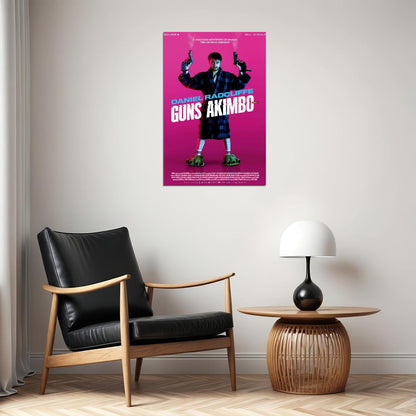Guns Akimbo 2020 Movie Crime Action Comedy Poster Wall Art Print Home Wall Decor - xonomax