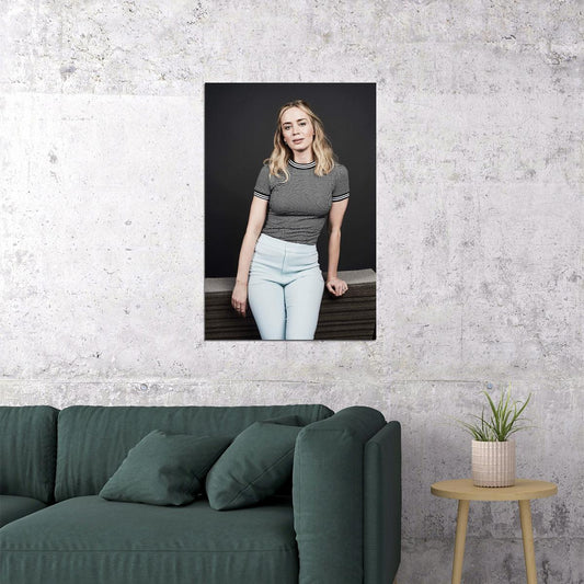 Emily Blunt Blonde British Actress Poster Wall Art Print Home Wall Decor - xonomax