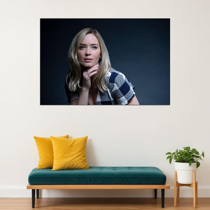 Emily Blunt Actress Awarded Actor Poster Wall Art Print Home Wall Decor - xonomax