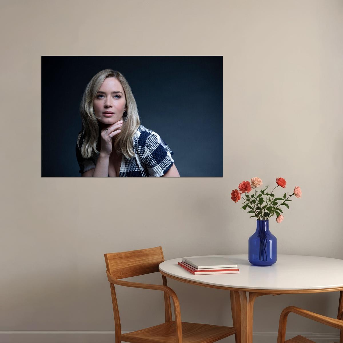 Emily Blunt Actress Awarded Actor Poster Wall Art Print Home Wall Decor - xonomax