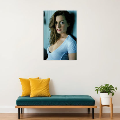 Anne Hathaway American Singer And Artist Poster Wall Art Print Home Wall Decor - xonomax