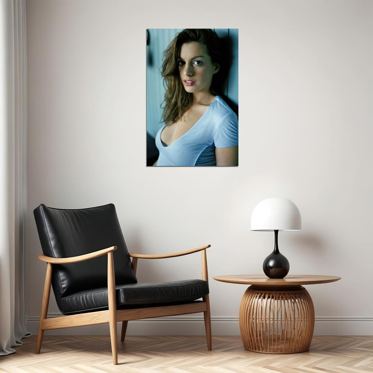 Anne Hathaway American Singer And Artist Poster Wall Art Print Home Wall Decor - xonomax