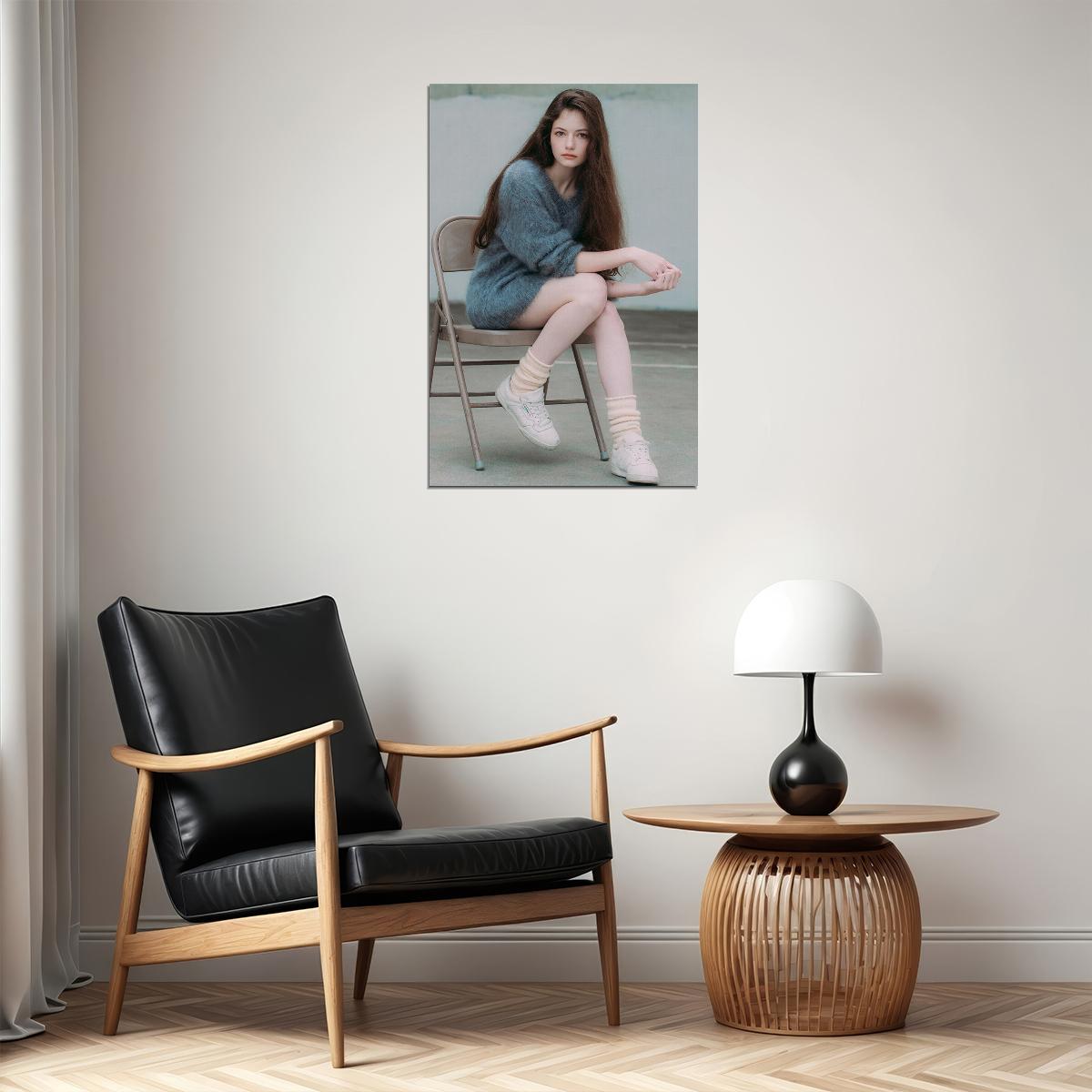 Mackenzie Foy Chair Sitting Child Actor Poster Wall Art Print Home Wall Decor - xonomax