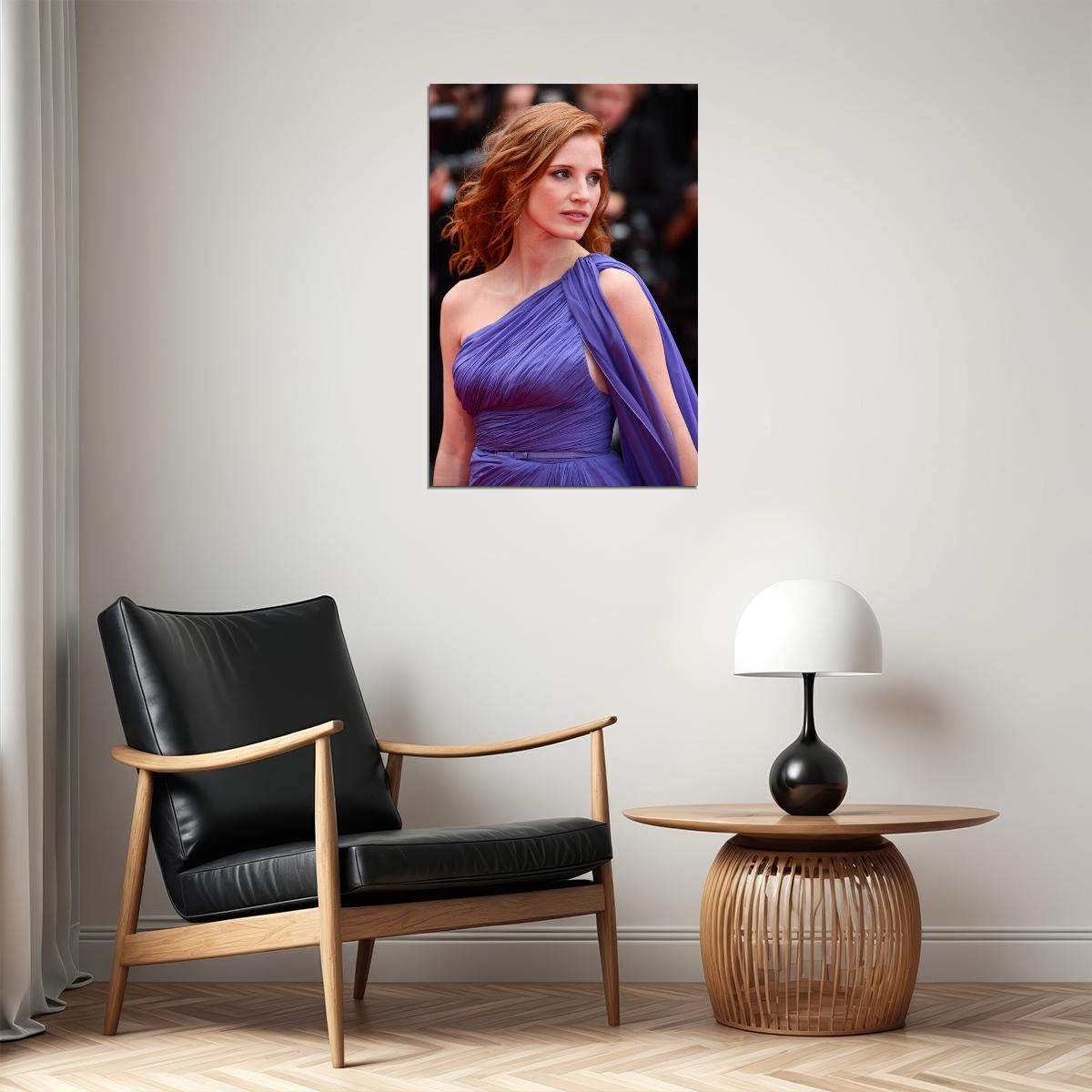 Jessica Chastain Artist And Attractive Actress Poster Wall Art Print Home Wall Decor - xonomax
