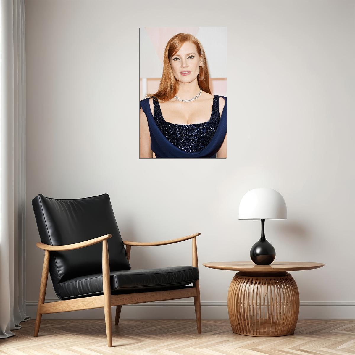 Jessica Chastain Attractive Actress And Artist Poster Wall Art Print Home Wall Decor - xonomax