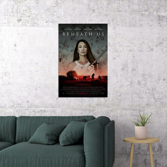 Beneath Us 2020 Movie Thriller Horror Poster Wall Art Print Home Wall Decor - xonomax