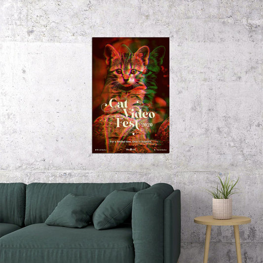 Cat Video Fest 2020 Movie Documentary Poster Wall Art Print Home Wall Decor - xonomax