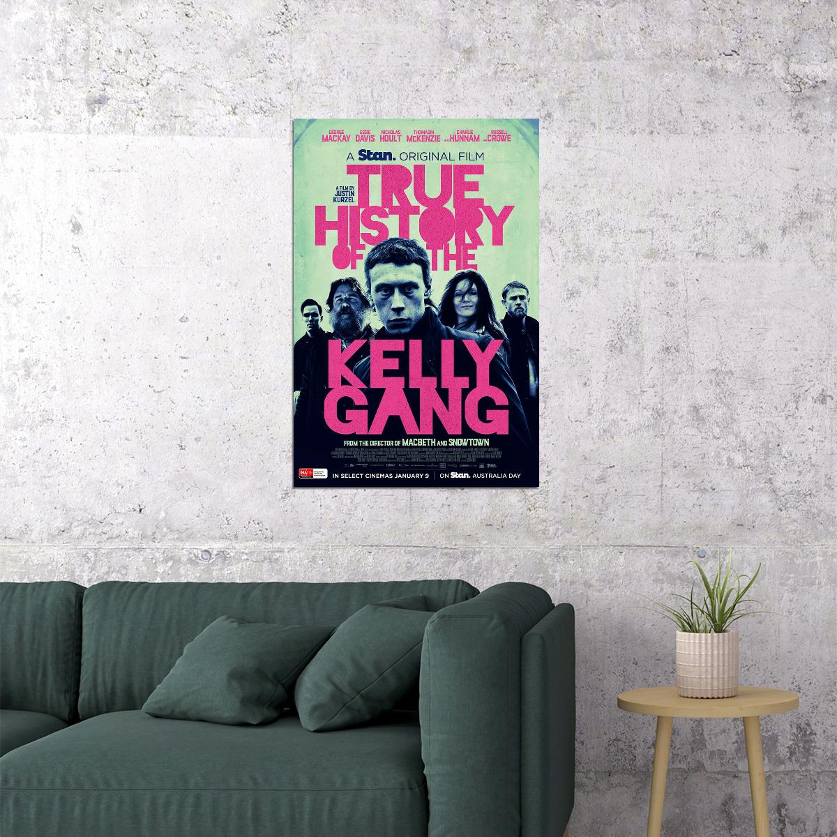 True History Of The Kelly Gang Movie Crime 2020 Poster Wall Art Print Home Wall Decor - xonomax