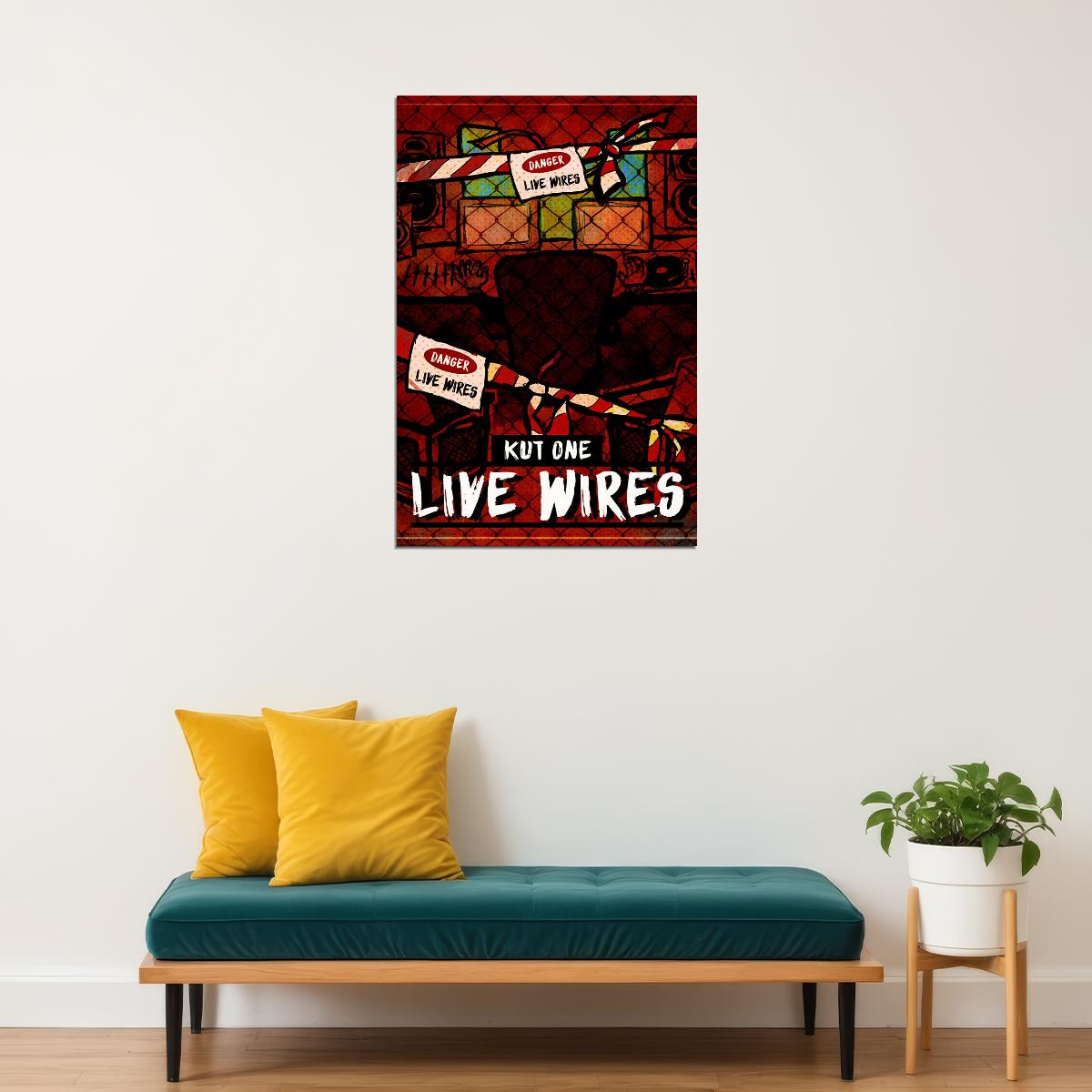 Kut One Live Wires 2020 Rap Music Cover Album Poster Wall Art Print Home Wall Decor - xonomax