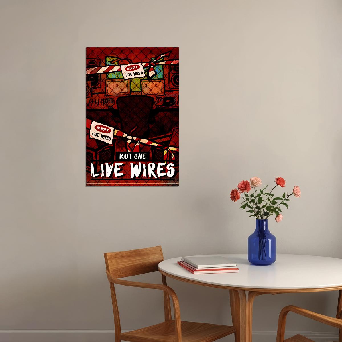 Kut One Live Wires 2020 Rap Music Cover Album Poster Wall Art Print Home Wall Decor - xonomax