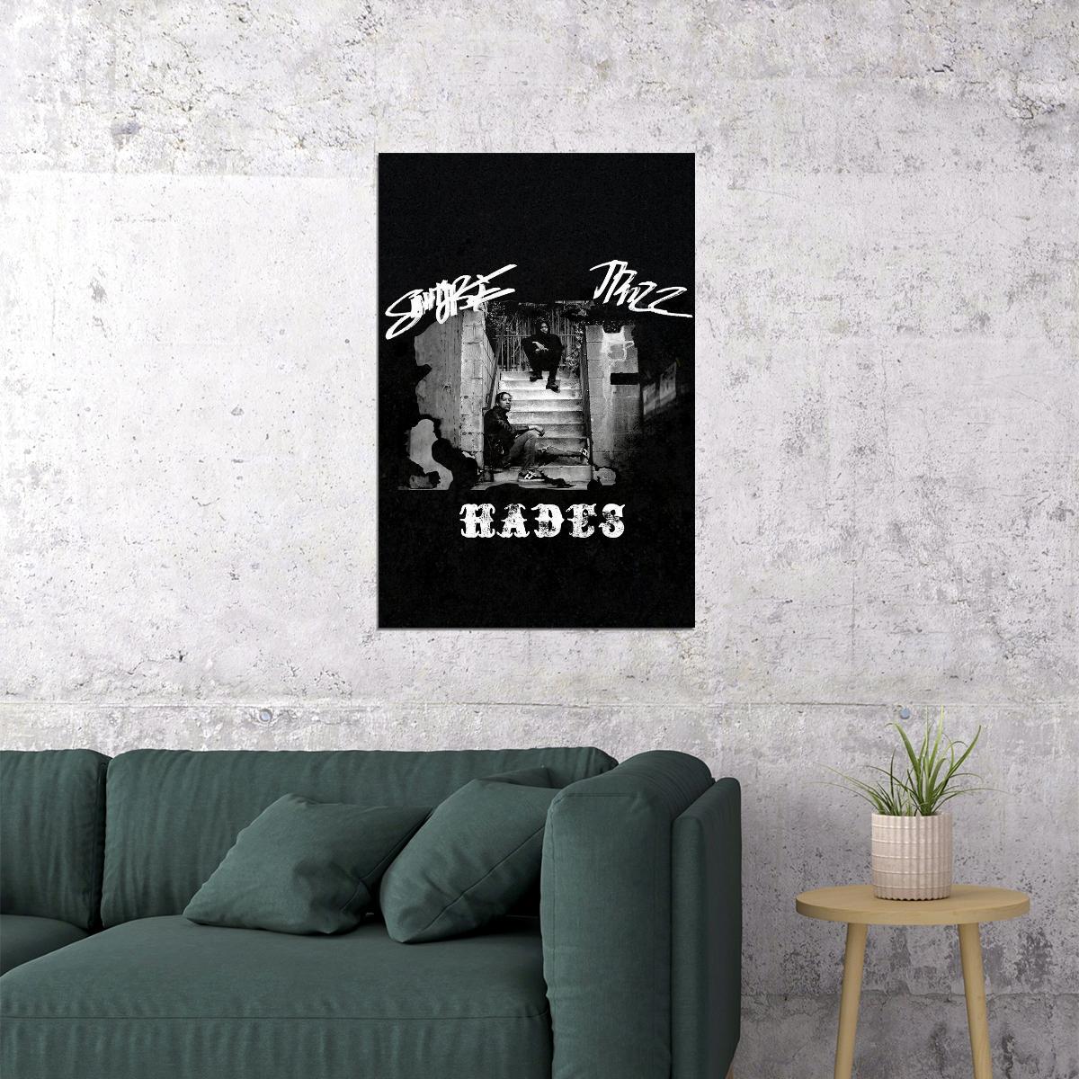 Trizz And Sahtyre Hades Rap 2020 Music Album Cover Poster Wall Art Print Home Wall Decor - xonomax