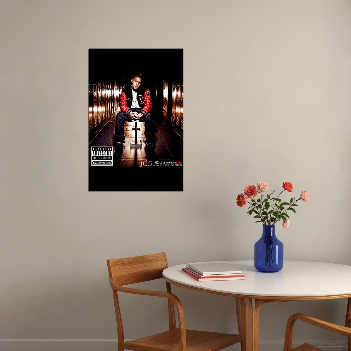 J Cole World The Sideline Story Music Album Poster Wall Art Print Home Wall Decor - xonomax