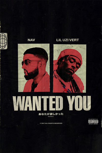 Nav And Lil Uzi Vert Wanted You Music Album Poster Wall Art Print Home Wall Decor - xonomax