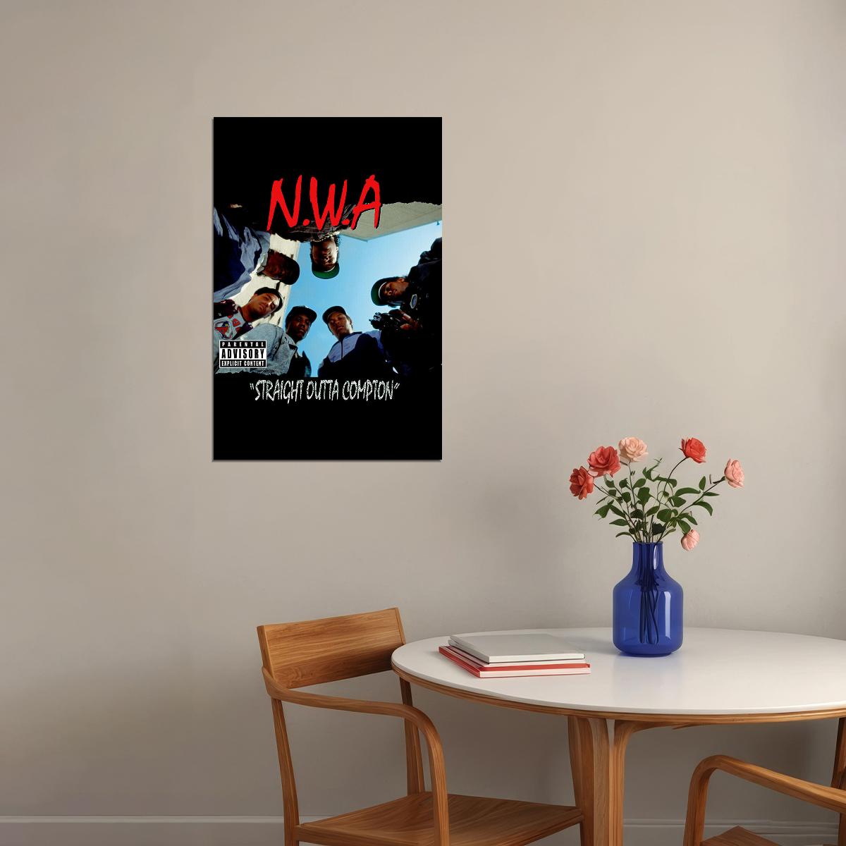 Nwa Straight Outta Compton Music Album Poster Wall Art Print Home Wall Decor - xonomax