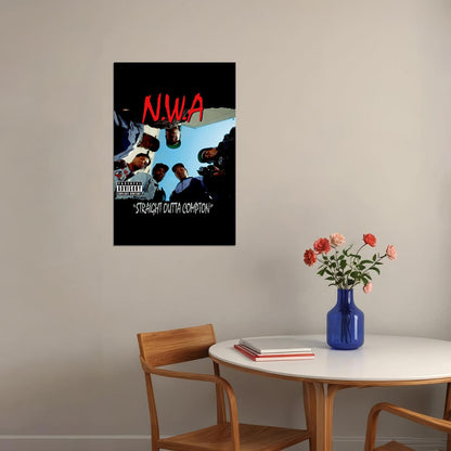 Nwa Straight Outta Compton Music Album Poster Wall Art Print Home Wall Decor - xonomax