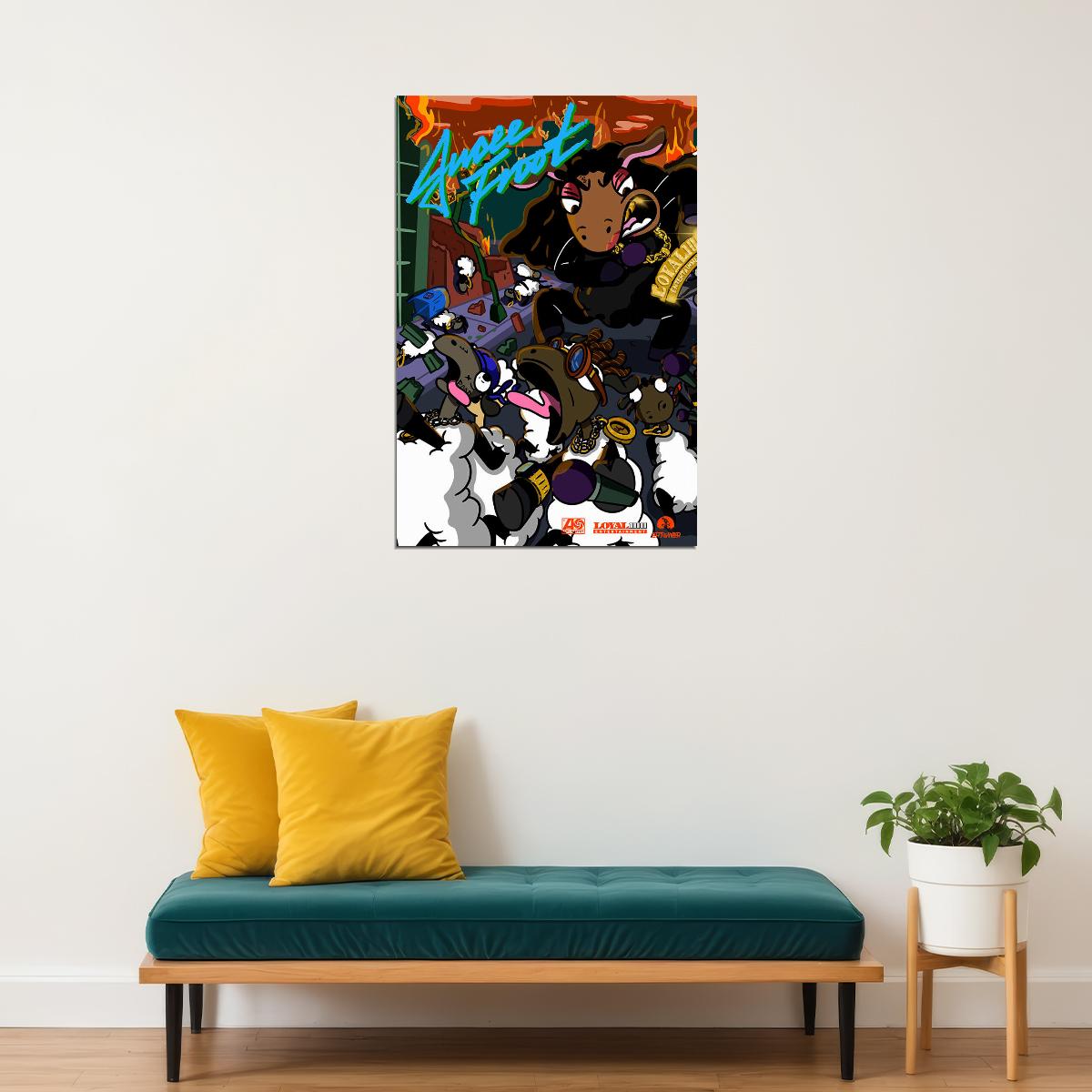 Jucee Froot Black Sheep Rap Music Poster Wall Art Print Home Wall Decor - xonomax