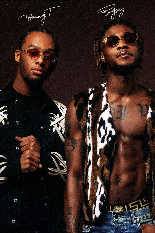 Young T And Bugsey Plead The 5th Rap Music Poster Wall Art Print Home Wall Decor - xonomax