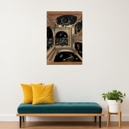 Hot Escher Surreal Geometric Artwork Poster Wall Art Print Home Wall Decor - xonomax