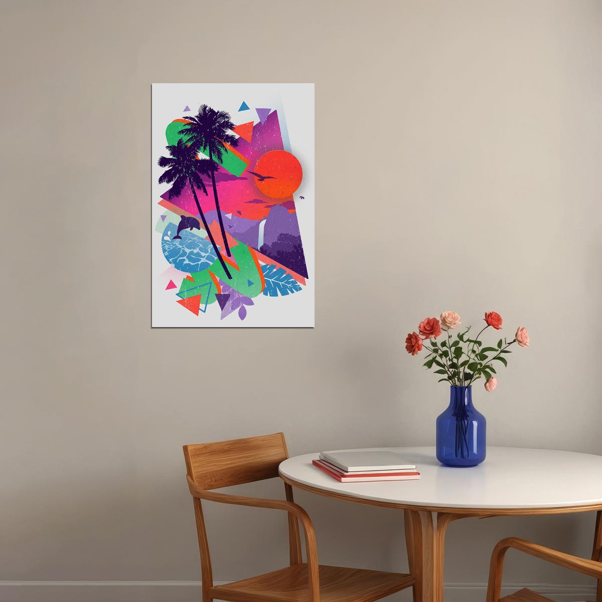 Hot Visit Miami Minimalist Travel Picture Poster Wall Art Print Home Wall Decor - xonomax
