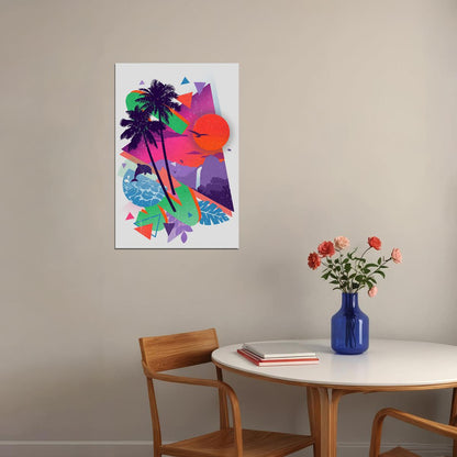 Hot Visit Miami Minimalist Travel Picture Poster Wall Art Print Home Wall Decor - xonomax