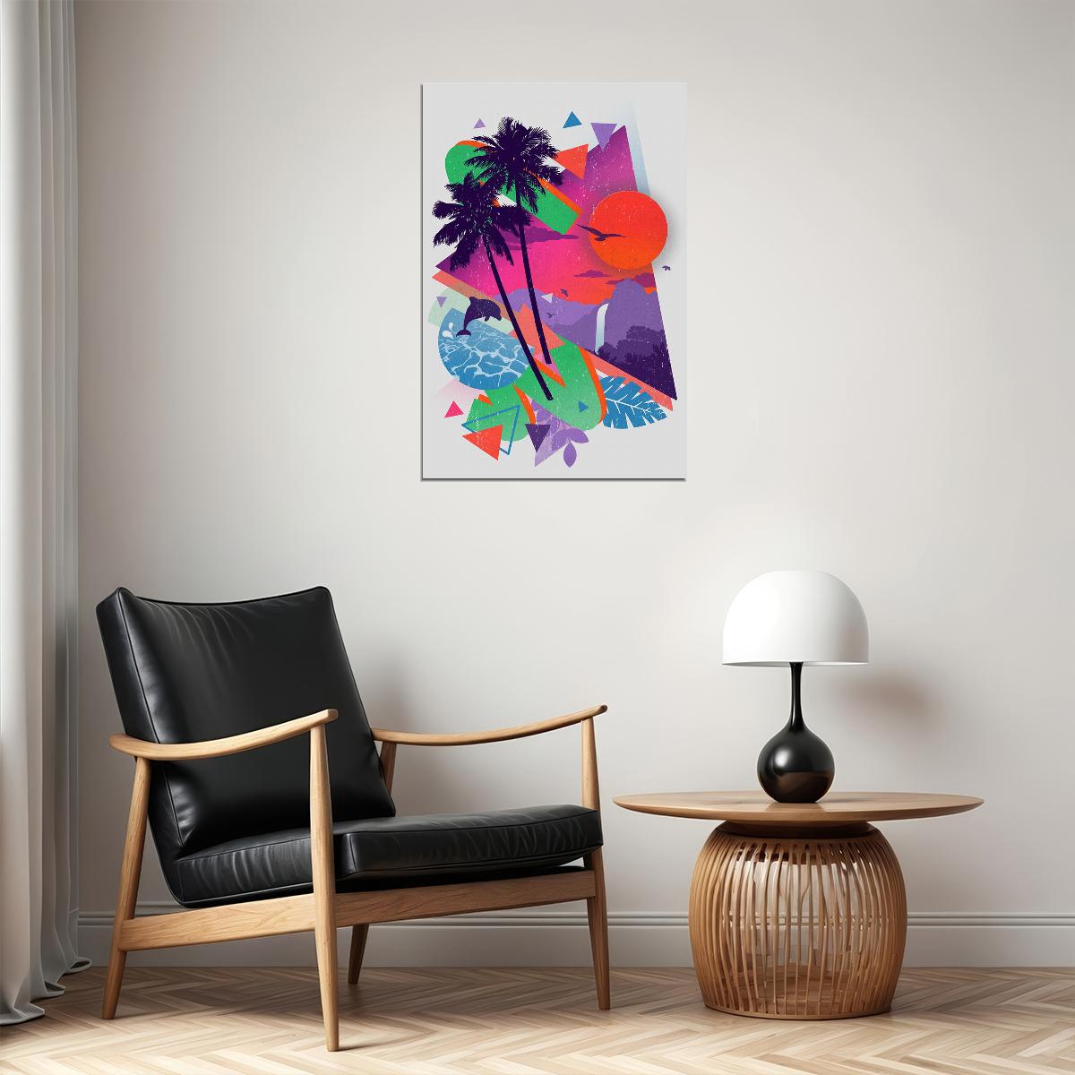Hot Visit Miami Minimalist Travel Picture Poster Wall Art Print Home Wall Decor - xonomax