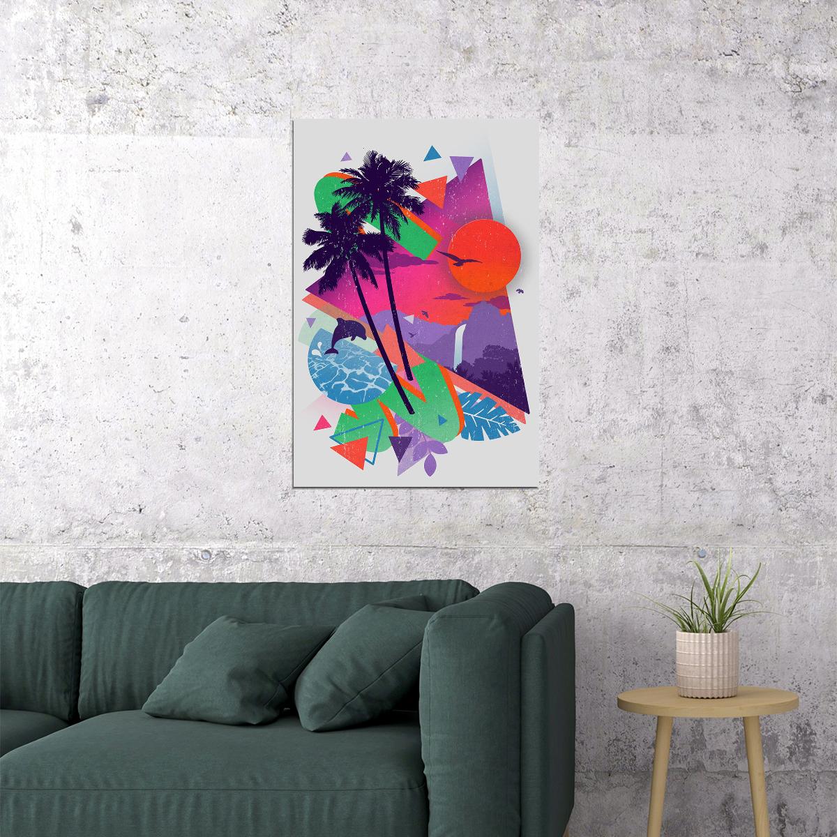 Hot Visit Miami Minimalist Travel Picture Poster Wall Art Print Home Wall Decor - xonomax