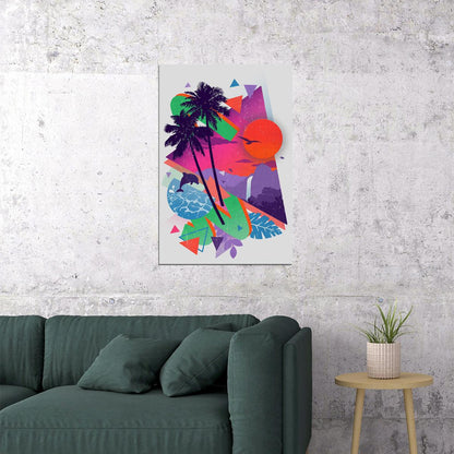 Hot Visit Miami Minimalist Travel Picture Poster Wall Art Print Home Wall Decor - xonomax