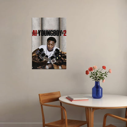 Ai Youngboy 2 Never Broke Again 2020 Rap Album Singer Poster Wall Art Print Home Wall Decor - xonomax