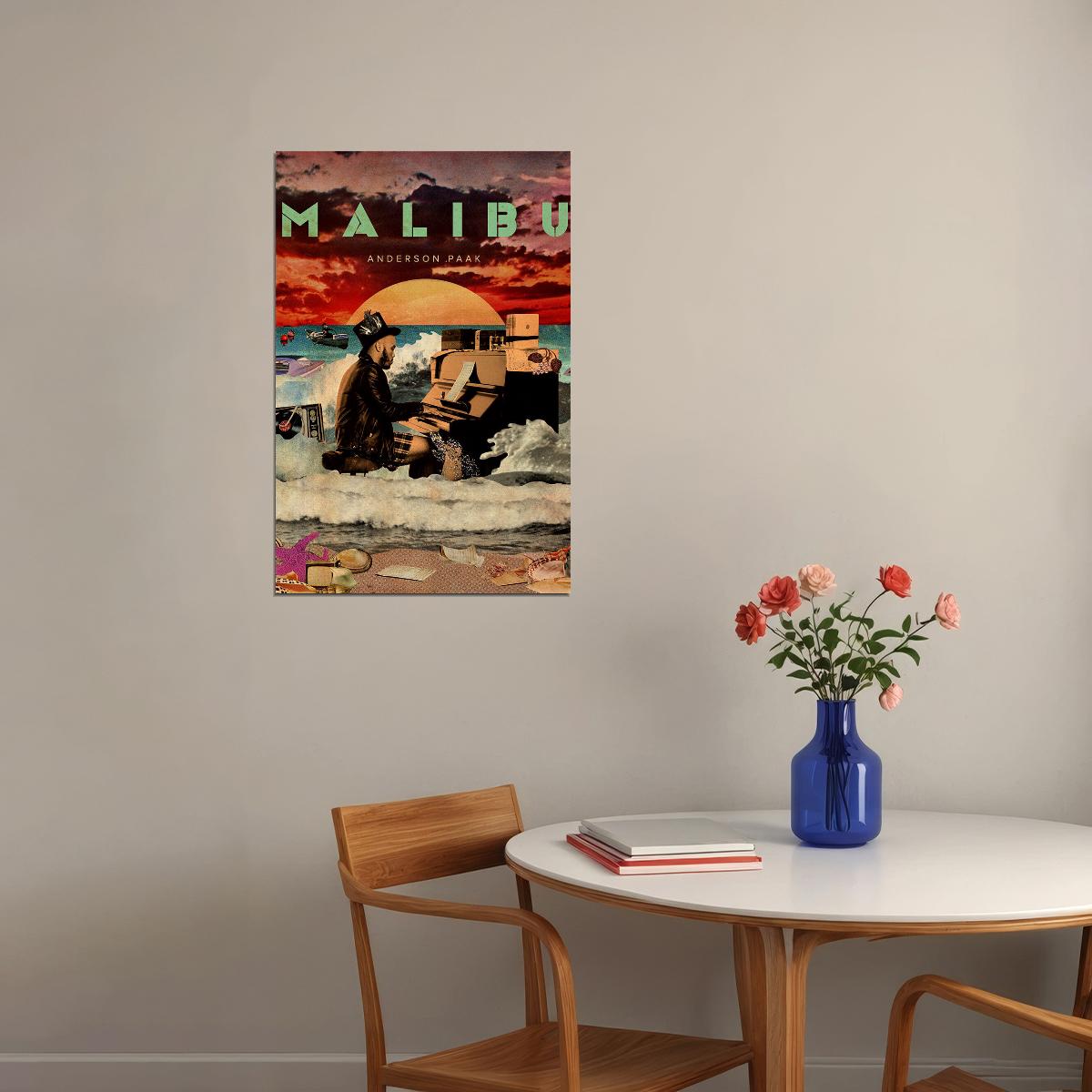 Anderson Paak Malibu 2020 Rap Album Singer Poster Wall Art Print Home Wall Decor - xonomax