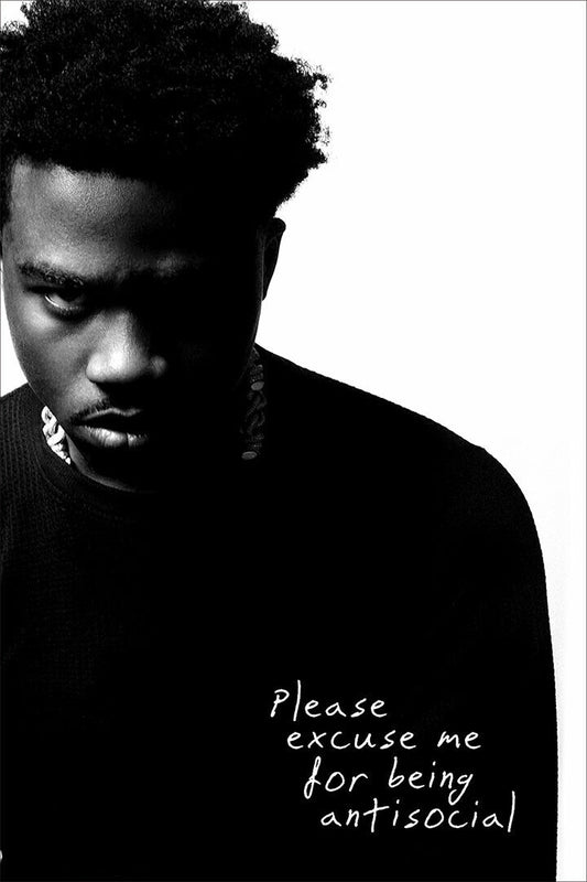 Roddy Ricch Please Excuse Me For Being Antisocial Rap Album Poster Wall Art Print Home Wall Decor - xonomax