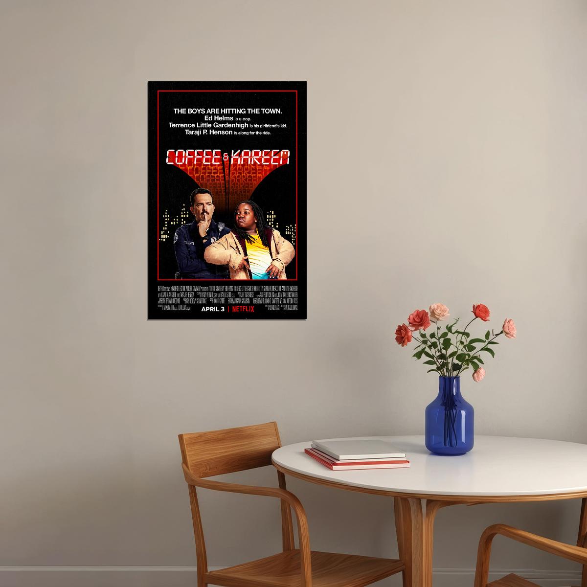 Coffee And Kareem 2020 Movie Action Comedy Poster Wall Art Print Home Wall Decor - xonomax