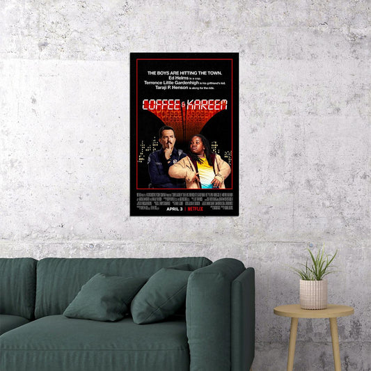 Coffee And Kareem 2020 Movie Action Comedy Poster Wall Art Print Home Wall Decor - xonomax