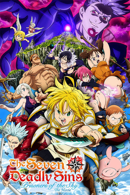 Hot Japan Anime Comic The Seven Deadly Sins Poster Wall Art Print Home Wall Decor